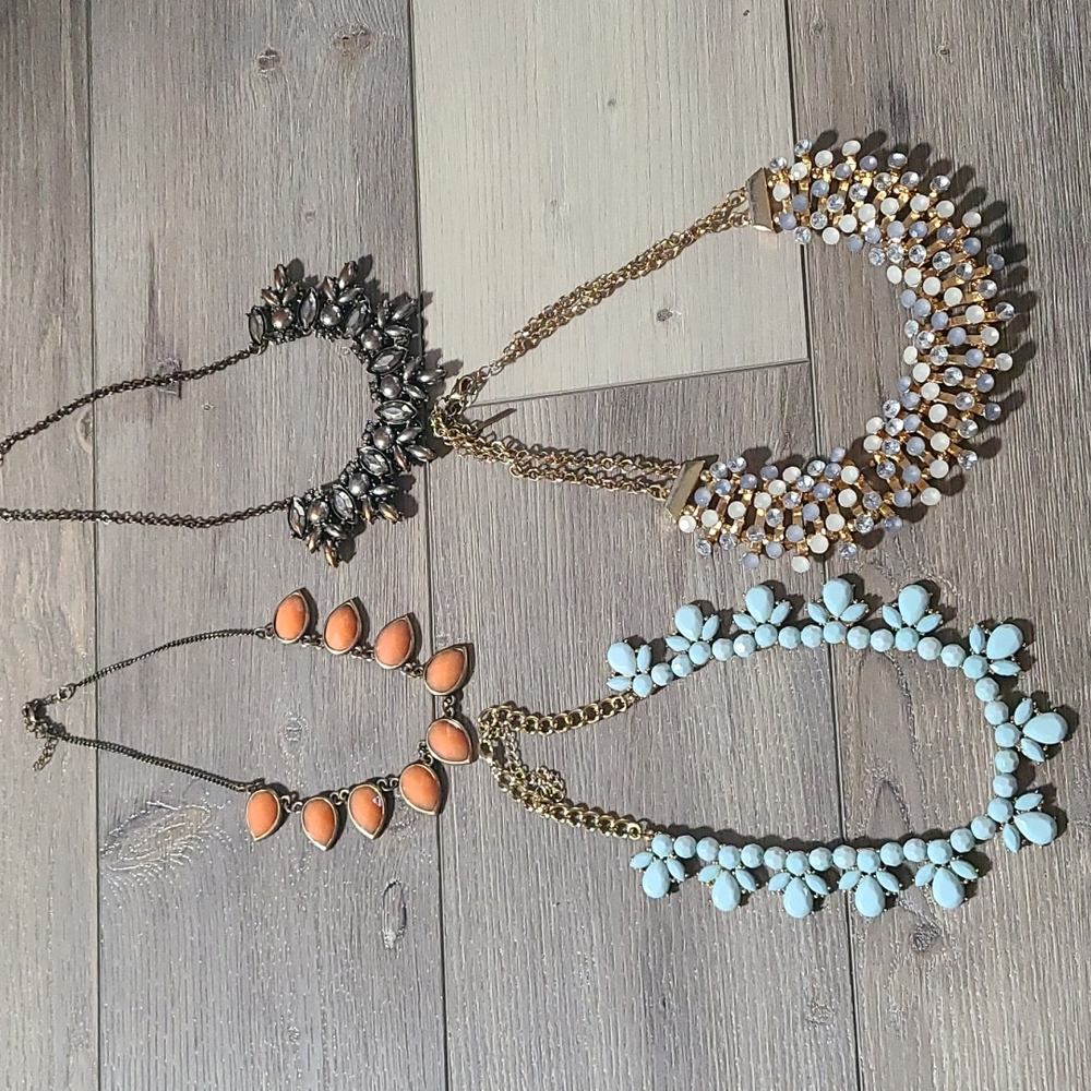 Various statement necklaces